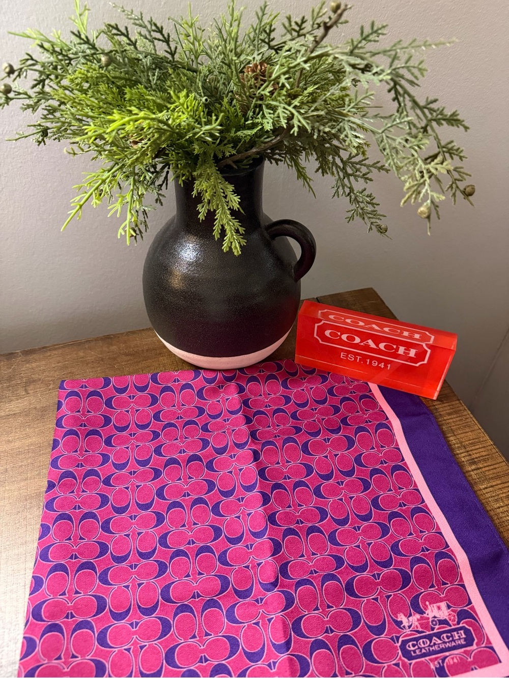 Coach X MISS “Signature C” Furoshiki Scarf